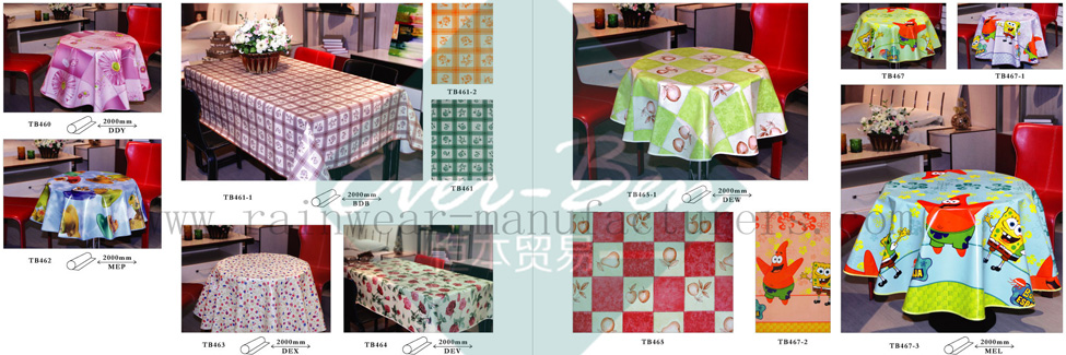 50-51 China Thick Plastic Tablecloth Supplier